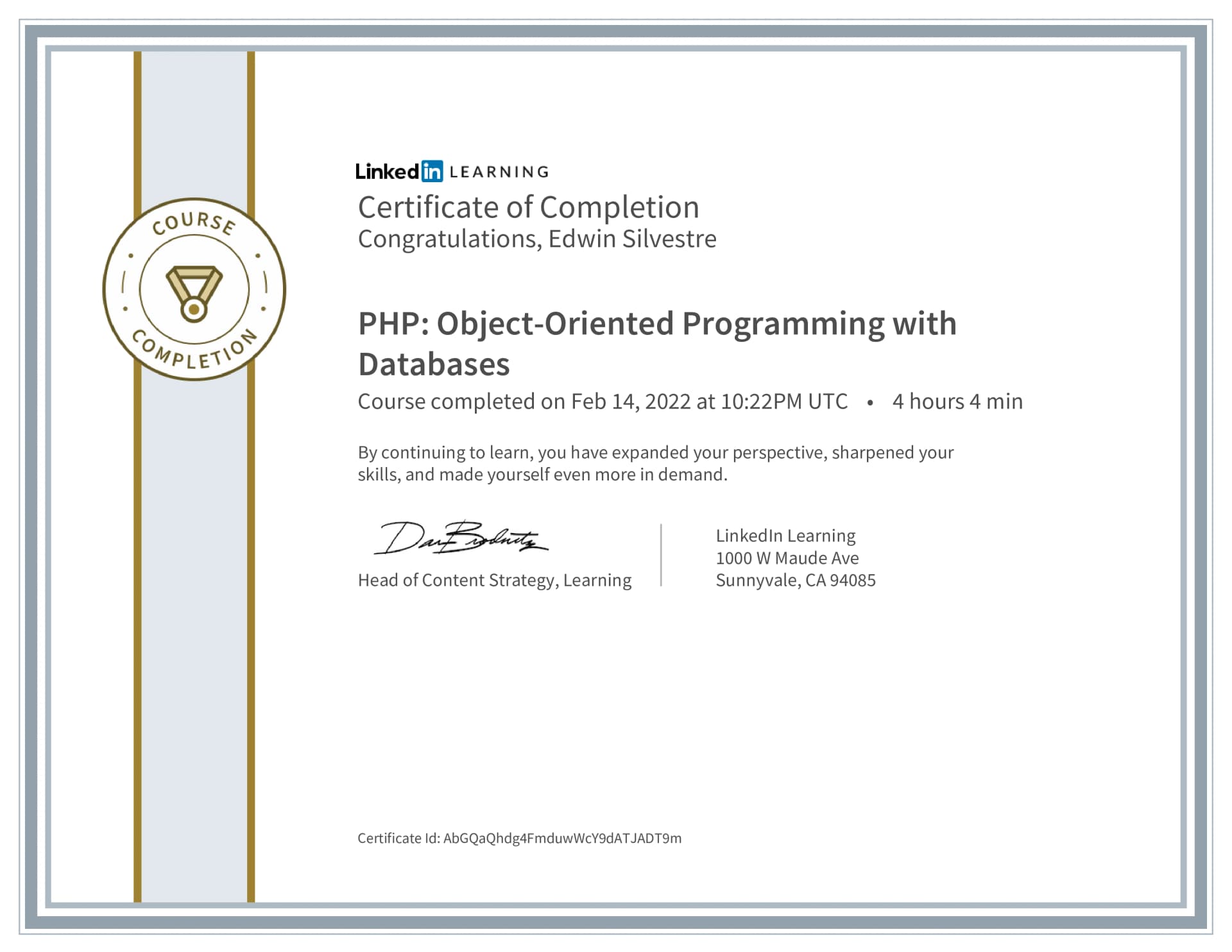 PHP: Object-Oriented Programming with Databases